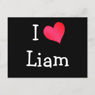 I Liebe Liam Postkarte