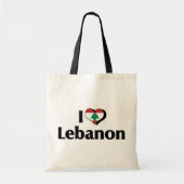 I Liebe Libanon Flagge Tragetasche (Vorne)