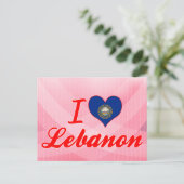 I Liebe Libanon, New Hampshire Postkarte (Stehend Vorderseite)