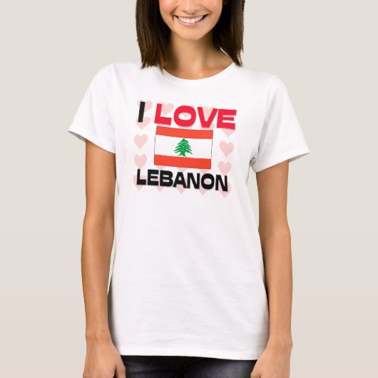 I Liebe Libanon T-Shirt (Vorderseite)