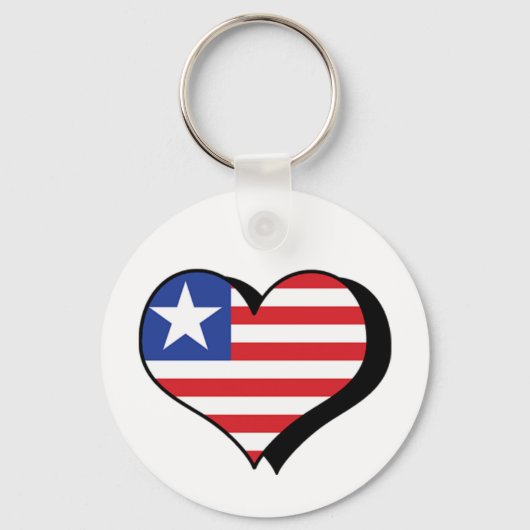 I Liebe Liberia Schlüsselanhänger (Vorderseite)