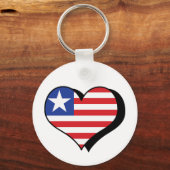 I Liebe Liberia Schlüsselanhänger (Vorderseite)