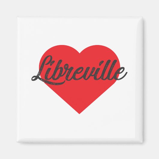 I Liebe Libreville - Gabun Magnet (Vorne)