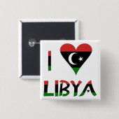 I Liebe Libyen Button (Vorne & Hinten)
