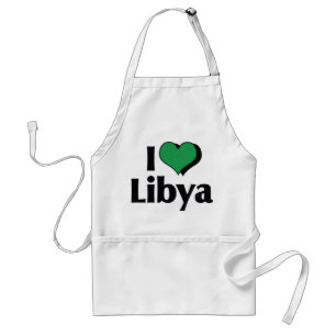 I Liebe Libyen-Flagge Schürze