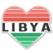 I. Liebe Libyen, Libyens Herz Aufkleber (Vorderseite)