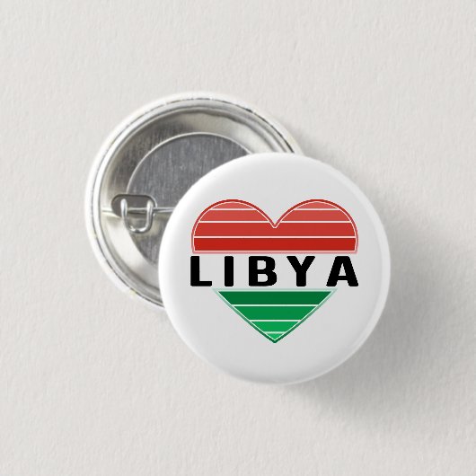 I. Liebe Libyen, Libyens Herz Button (Vorne & Hinten)