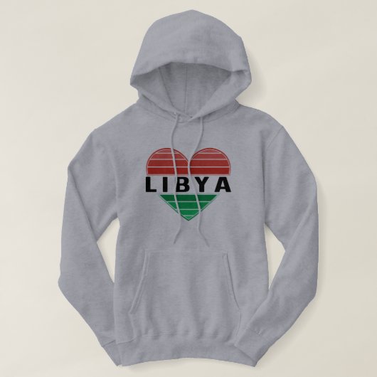 I. Liebe Libyen, Libyens Herz Hoodie (Design vorne)