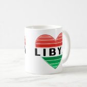 I. Liebe Libyen, Libyens Herz Kaffeetasse (VorderseiteRechts)