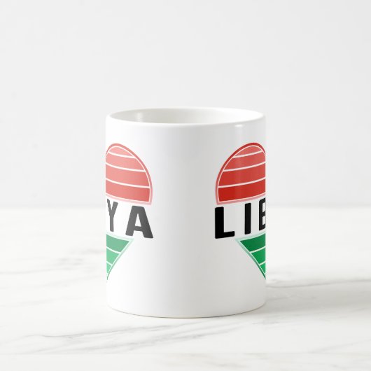 I. Liebe Libyen, Libyens Herz Kaffeetasse (Mittel)