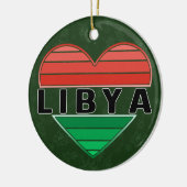 I. Liebe Libyen, Libyens Herz Keramik Ornament (Links)