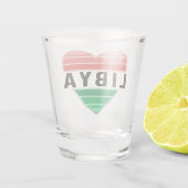 I. Liebe Libyen, Libyens Herz Schnapsglas (Rückseite)