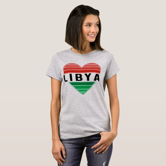 I. Liebe Libyen, Libyens Herz T-Shirt (Vorne ganz)