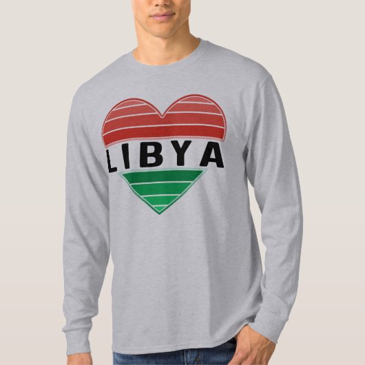 I. Liebe Libyen, Libyens Herz T-Shirt (Vorderseite)