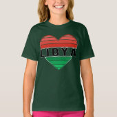 I. Liebe Libyen, Libyens Herz T-Shirt (Vorderseite)