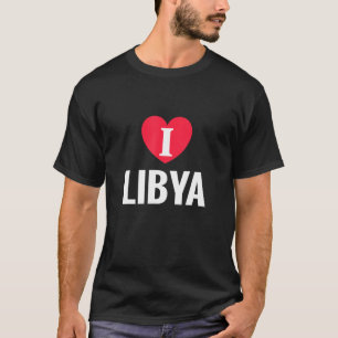 I Liebe Libyen Patriotic Zuhause Country Travel T-Shirt