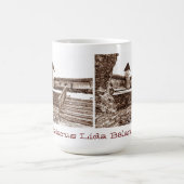 I Liebe Lida Belarus Architektur Schloss Sketch Kaffeetasse (Mittel)