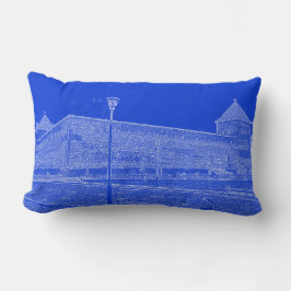 I Liebe Lida Belarus Architektur Schloss Sketch Lendenkissen