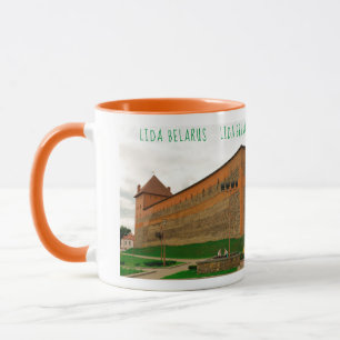 I Liebe Lida Belarus Architektur Schloss Sketch Tasse