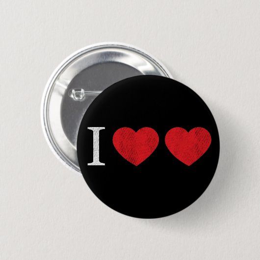 I Liebe-Liebe Button (Vorne & Hinten)