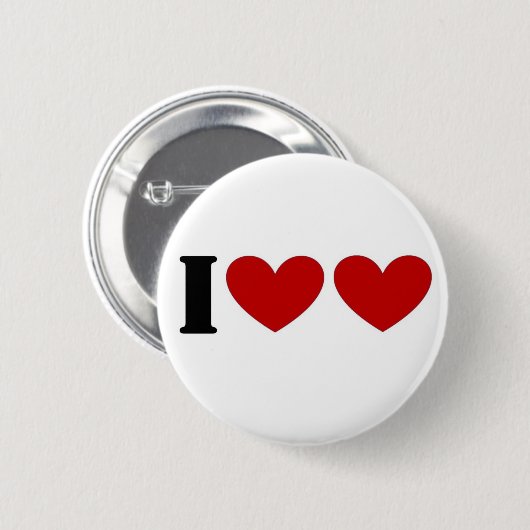 I Liebe-Liebe Button (Vorne & Hinten)