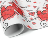 I Liebe, Liebe, Liebe Geschenkpapier (Rolleneckpunkt)