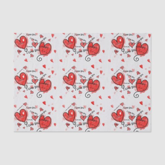 I Liebe, Liebe, Liebe Seidenpapier (Vorderseite)