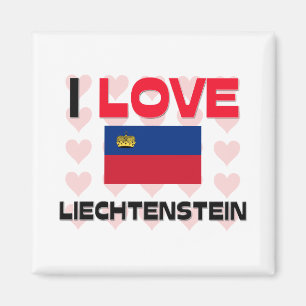 I Liebe Liechtenstein Magnet