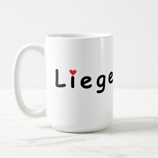 I Liebe Liege Kaffeetasse (Links)