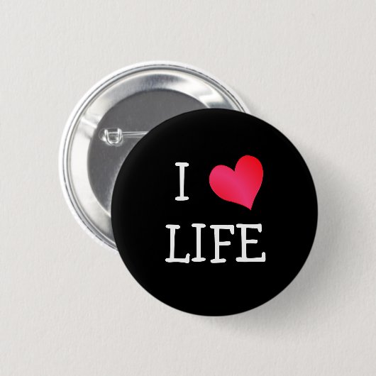 I Liebe Life Button (Vorne & Hinten)