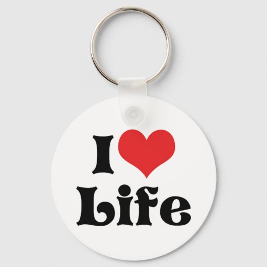 I Liebe Life Schlüsselanhänger (Vorderseite)