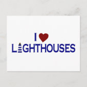 I Liebe Lighthouse Postkarte (Vorderseite)