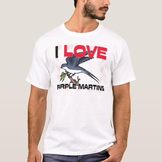I Liebe lila Martins T-Shirt (Vorderseite)