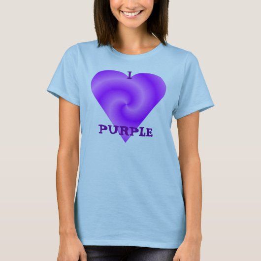 I Liebe-lila T - Shirt (Vorderseite)