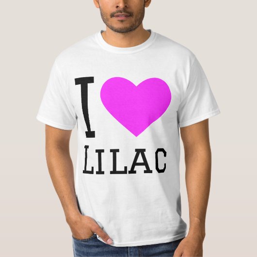 I Liebe lilac T-Shirt (Vorderseite)