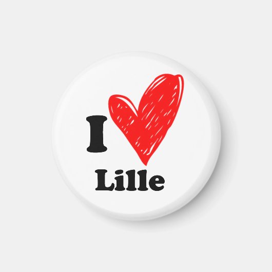 I Liebe Lille Magnet (Vorne)