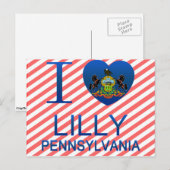 I Liebe Lilly, PA Postkarte (Vorne/Hinten)