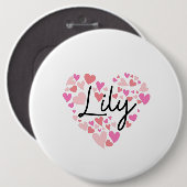 I Liebe Lily Button (Vorne & Hinten)