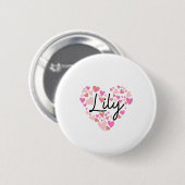 I Liebe Lily Button (Vorne & Hinten)