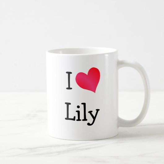 I Liebe Lily Kaffeetasse (Rechts)