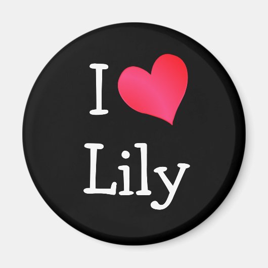I Liebe Lily Magnet (Vorne)
