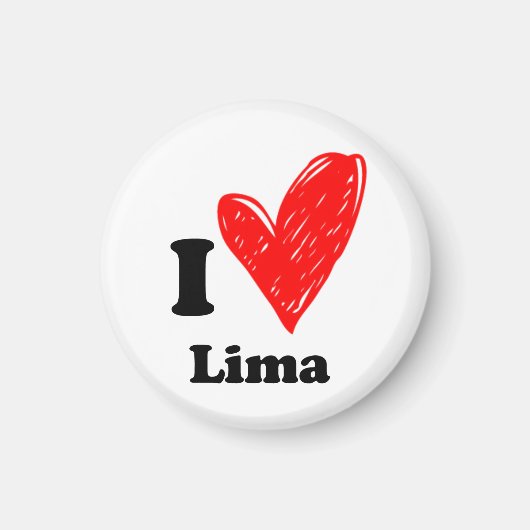 I Liebe Lima Magnet (Vorne)