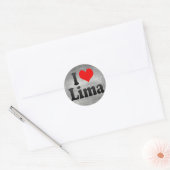 I Liebe Lima, Peru Runder Aufkleber (Umschlag)