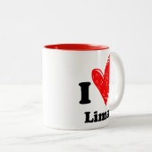I Liebe Lima Zweifarbige Tasse (VorderseiteRechts)