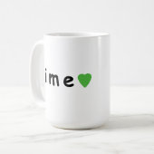 I LIEBE LIMON KAFFEETASSE (Vorderseite Links)