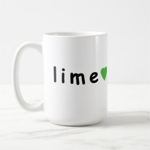 I LIEBE LIMON KAFFEETASSE