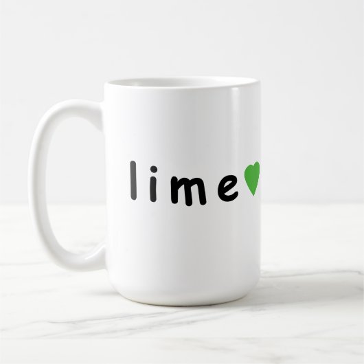 I LIEBE LIMON KAFFEETASSE (Links)