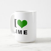 I LIEBE LIMON KAFFEETASSE (Vorderseite Links)