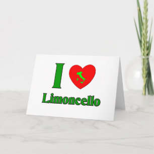 I Liebe Limoncello Feiertagskarte