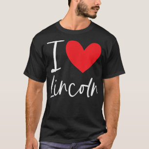 I Liebe Lincoln Name Personalisiert Boy Man BESTE T-Shirt